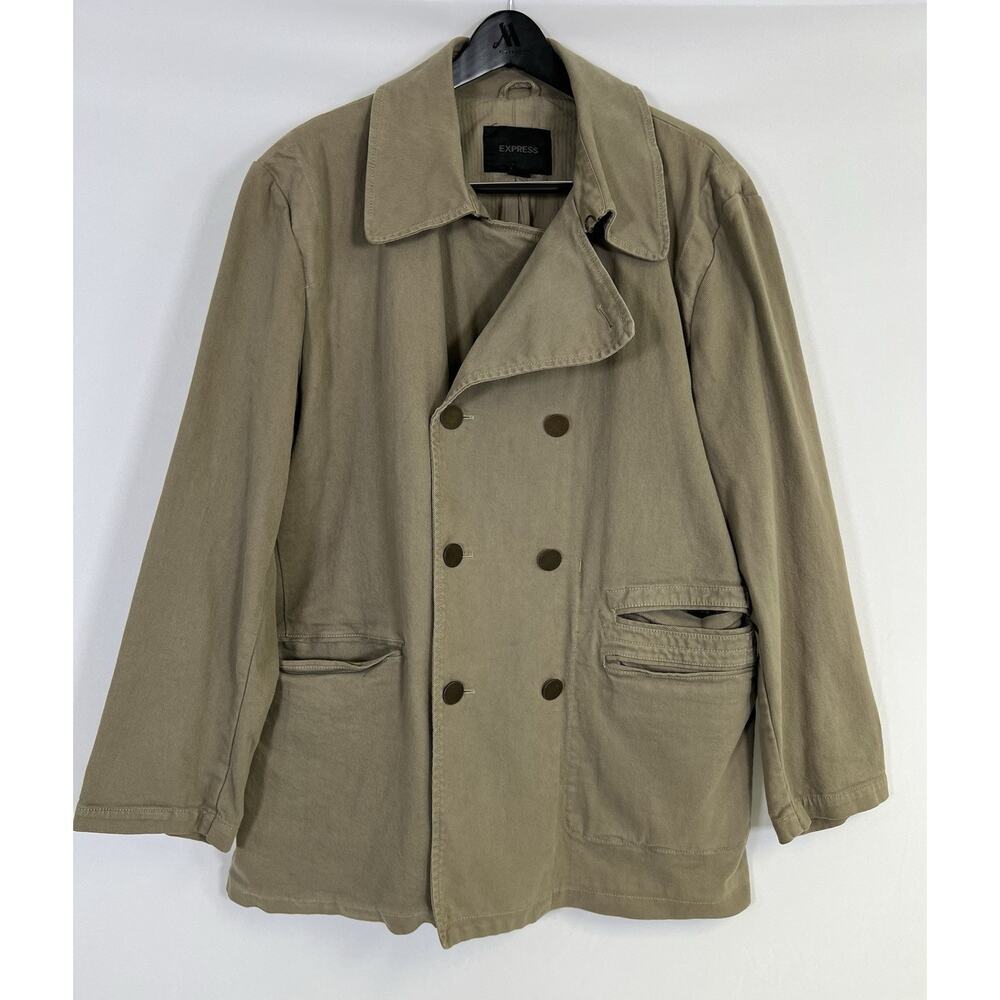 Vintage Y2K Express Canvas Jacket Double Breasted Size‎ XL